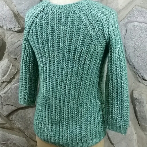 Anthropologie Knitted & Knotted Green Sweater - Picture 2 of 5